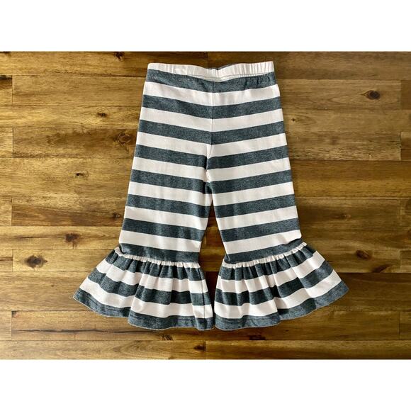 NEW Matilda Jane Brilliant Daydream Walk The Line Big Ruffle Gray Pink Pants 2 - Picture 4 of 6